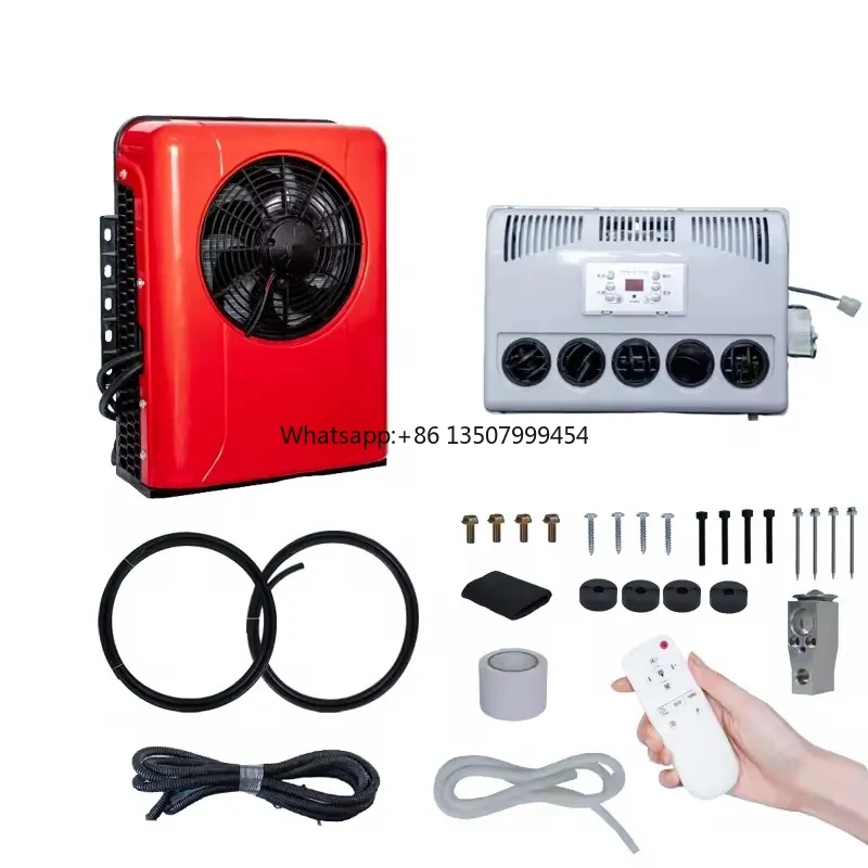 New Truck Sleeping Parking Cooler AC Kit Air Conditioning 12V /24 V Split Parking Air Conditioning