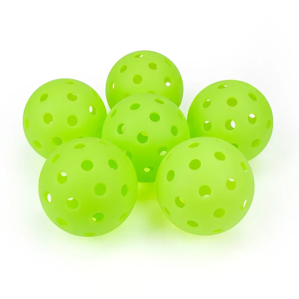 

6/12 pcs Pickleball Balls,40 Hole Outdoor Pickleball Balls,8mm Precision Drilled-Spaced Pickle Ball Set-Profession Plastic Ball