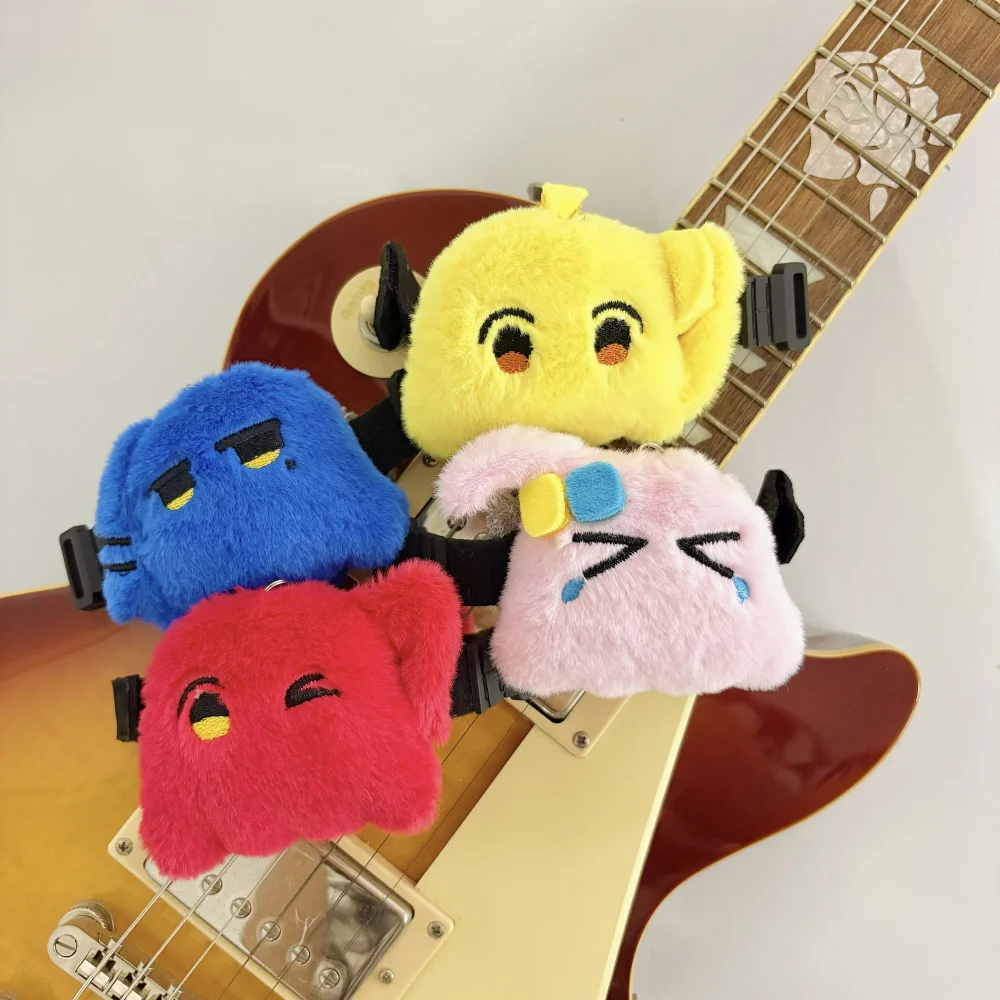 Cute Anime Plush Guitar Mute Strap Cartoon Doll Fret Wrap String Dampener Noise Reducer For Guitar Bass Ukulele Music Lovers Gif