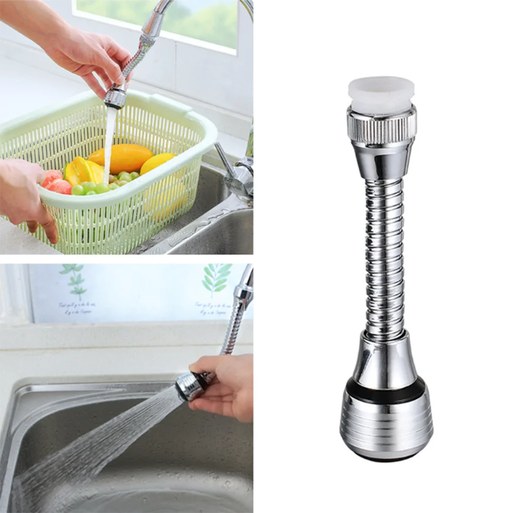 Grifo de cocina con boquilla de alta presión para ahorro de agua, adaptador de rociador para fregadero de baño, accesorios giratorios para ducha