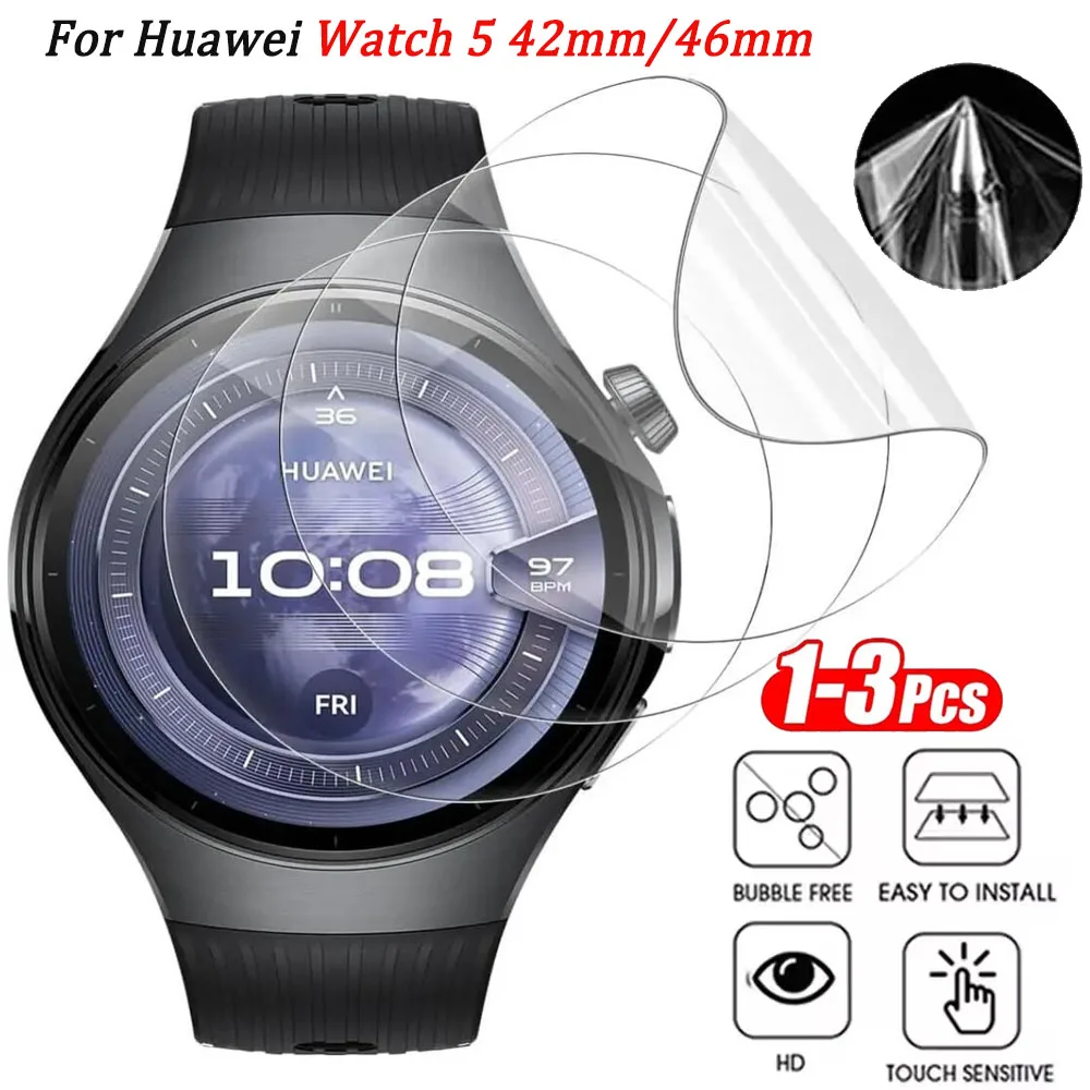 1-3Pcs Screen Protector Film For HUAWEI Watch 5 42mm Anti-Sc