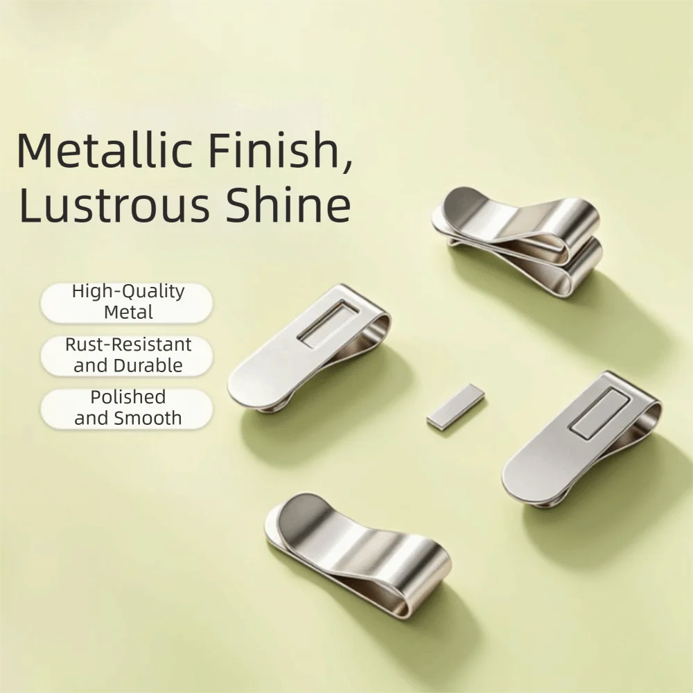 Magnetic Closure Curtain Clips Detachable Rust-proof Blackout Curtain Clips Metal Nail-Free Window Screen Clips Window Screen