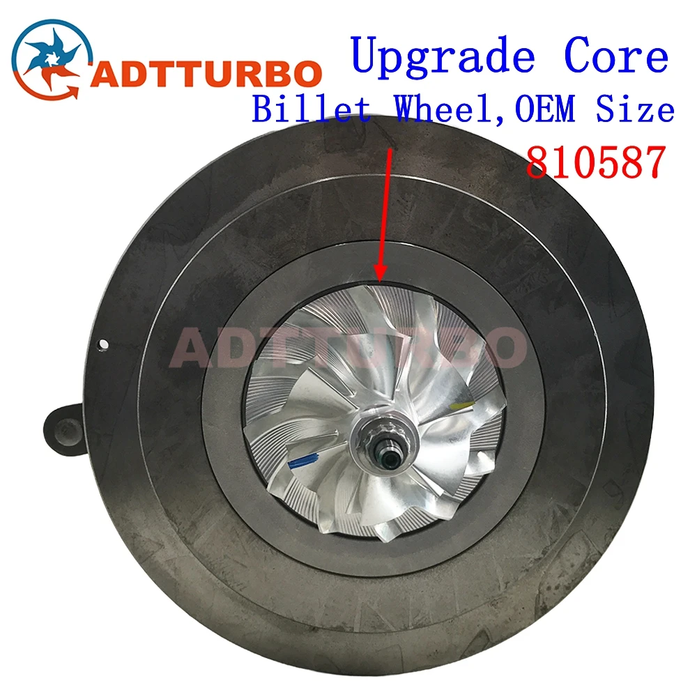 Upgrade 810587-0002 Balanced 810587 Turbo Cartridge 059145874M Turbine CHRA for Audi A6 A7 Q5 Q7 240 W36 3.0L TDI 245 Euro 6