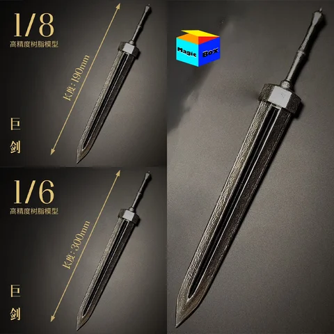 Four Horsemen 1/6 1/12 Scale Soldier Miniature Giant Sword Versatile Resin Scene Props For 12in 6in Figma Shf Action Figure Body