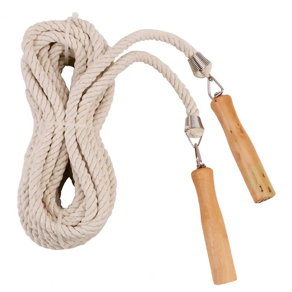 3/5/7/10m Thick Rope Electroplated Spring Group Skipping Rope Wooden Handles School Collective Long Jump Rope Sports Equipment