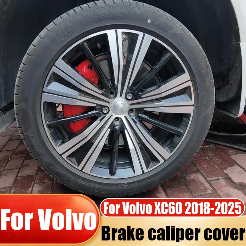 

For Volvo XC60 2018-2025 special aluminum alloy brake caliper cover for modification automotive exterior decoration accessories