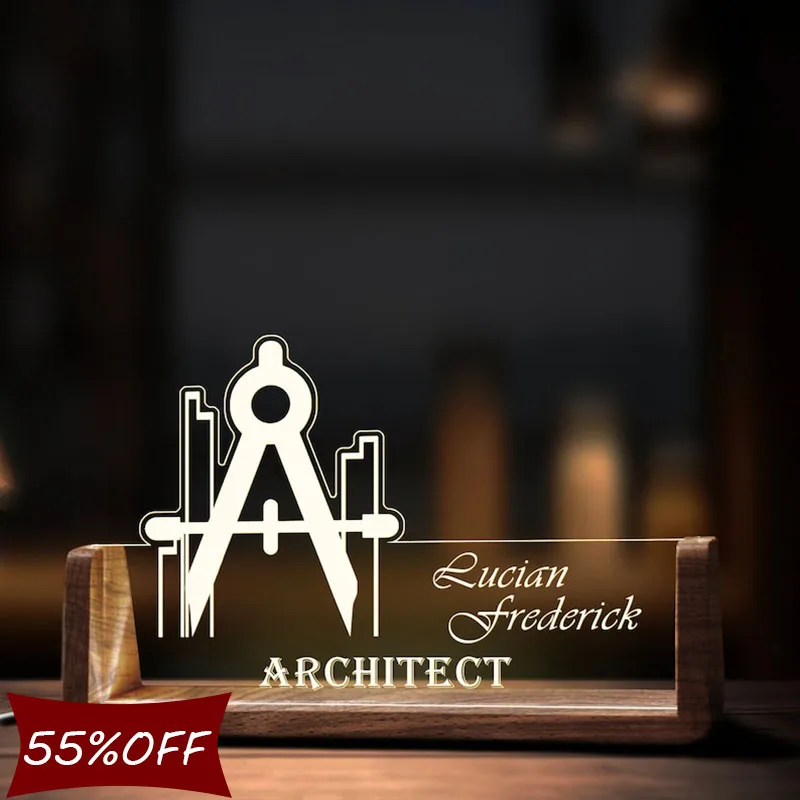 

Custom Architect Desk Name Plate for Teacher Graduation Gift for Architecture Professor Unique Retirement/Birthday Decor
