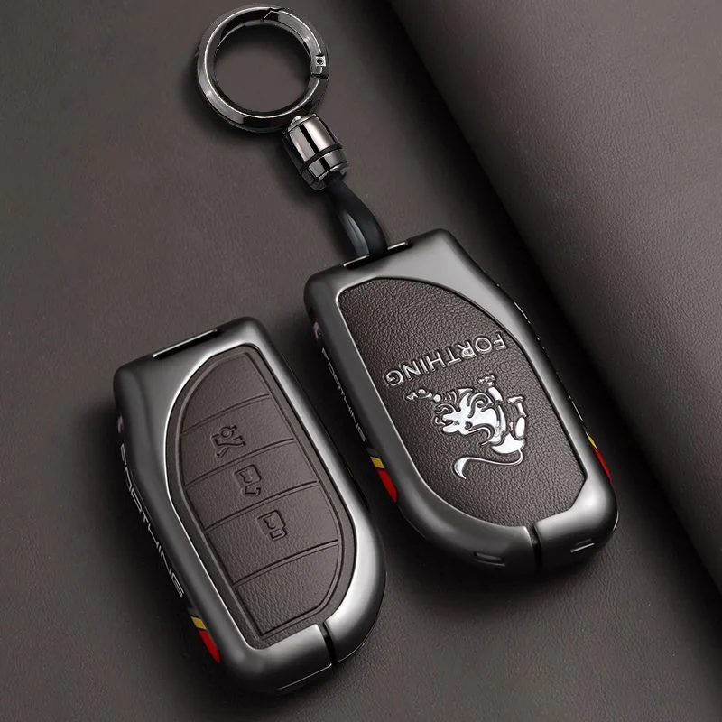 Zinklegierung Autoschlüsselhülle für Dongfeng Forthing T5 EVO Fengxing T5L V9 Schlüsselanhänger Fernbedienungsgehäuse Halter Zubehör – Detail 9