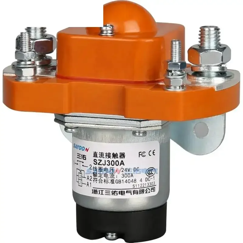 SAYOON SZJ-300A DC Contactor MZJ-300A Power Relay 12V 24V 36V 48V 60V 72V 120V for Car Batteries Electric Forklift Trucks