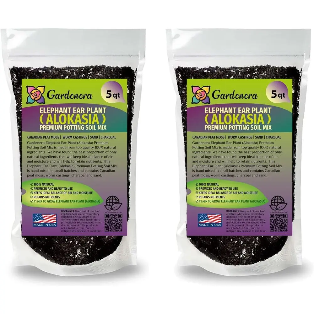 

All-Natural Potting Soil Blend for Healthy Alokasia Plants - 10 Quart