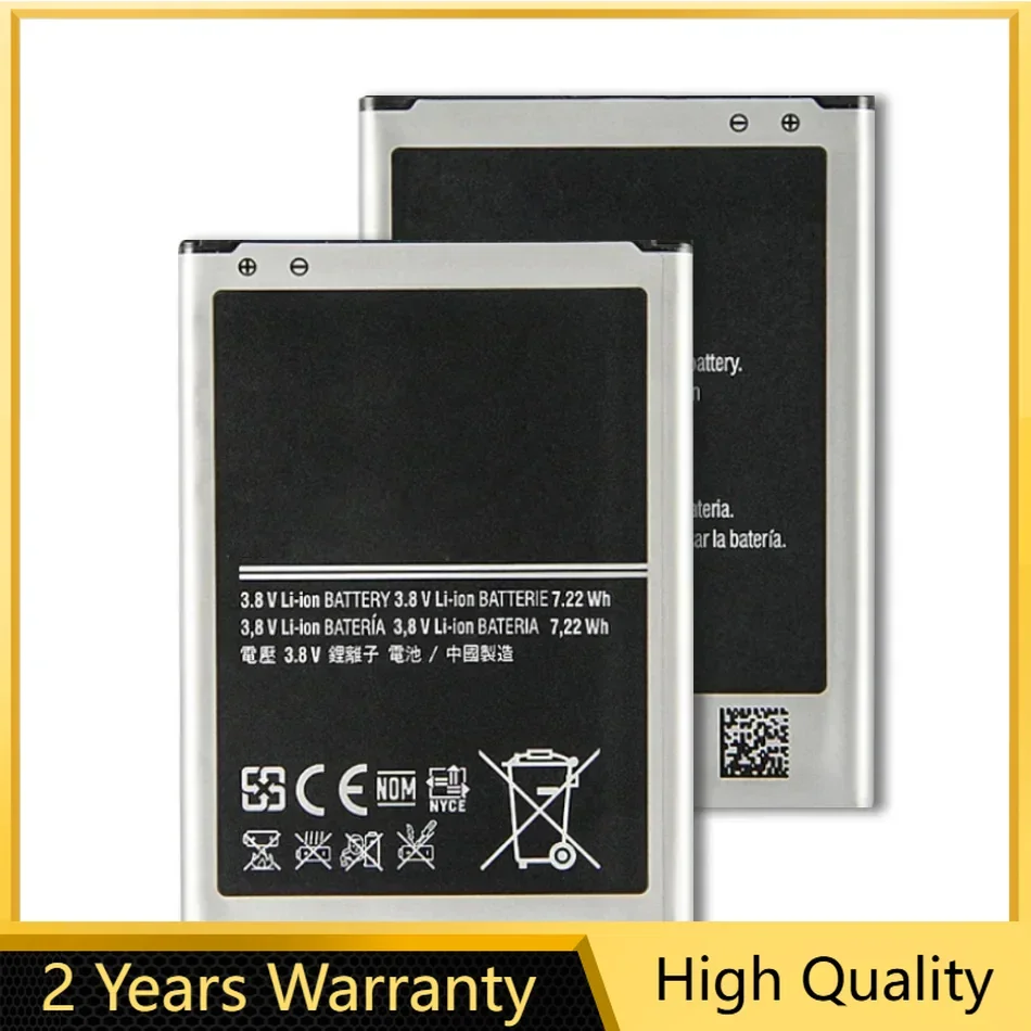 B500BE Battery 1900mAh For Samsung Galaxy S4 Mini I9192 I9195 I9190 I9198 J110 I435 I257 B500AE 3 Pin Batterij