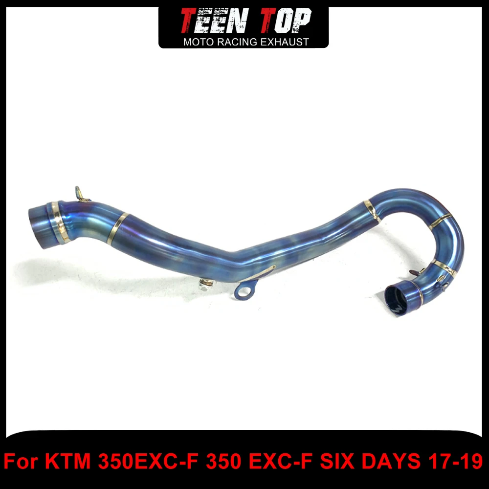 

For KTM 350 EXC-F 350 EXC-F SIX DAYS Exhaust Pipe Titanium Alloy Offroad Bike 50mm Exhaust Elbow 350 EXC-F 2017-2019 Tube