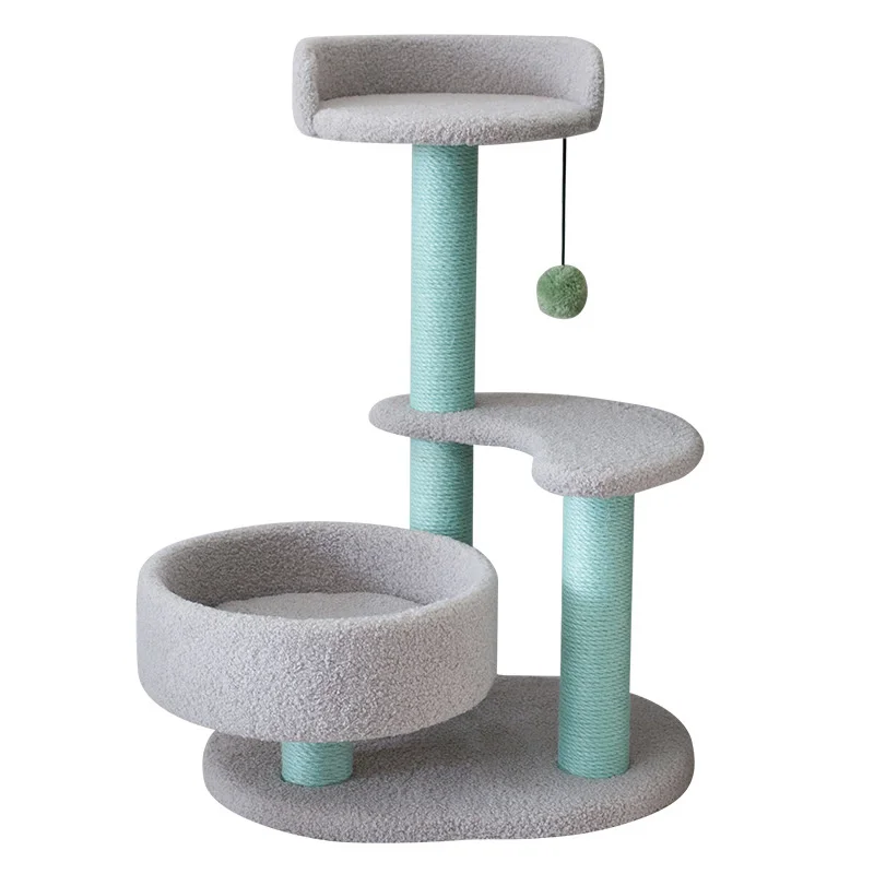 Pet Cat Climbing Frame For Pet Furniture Multilayer Cat Tree Cat Litter-The Column Color Is Sent Randomly Cannot Be Selected