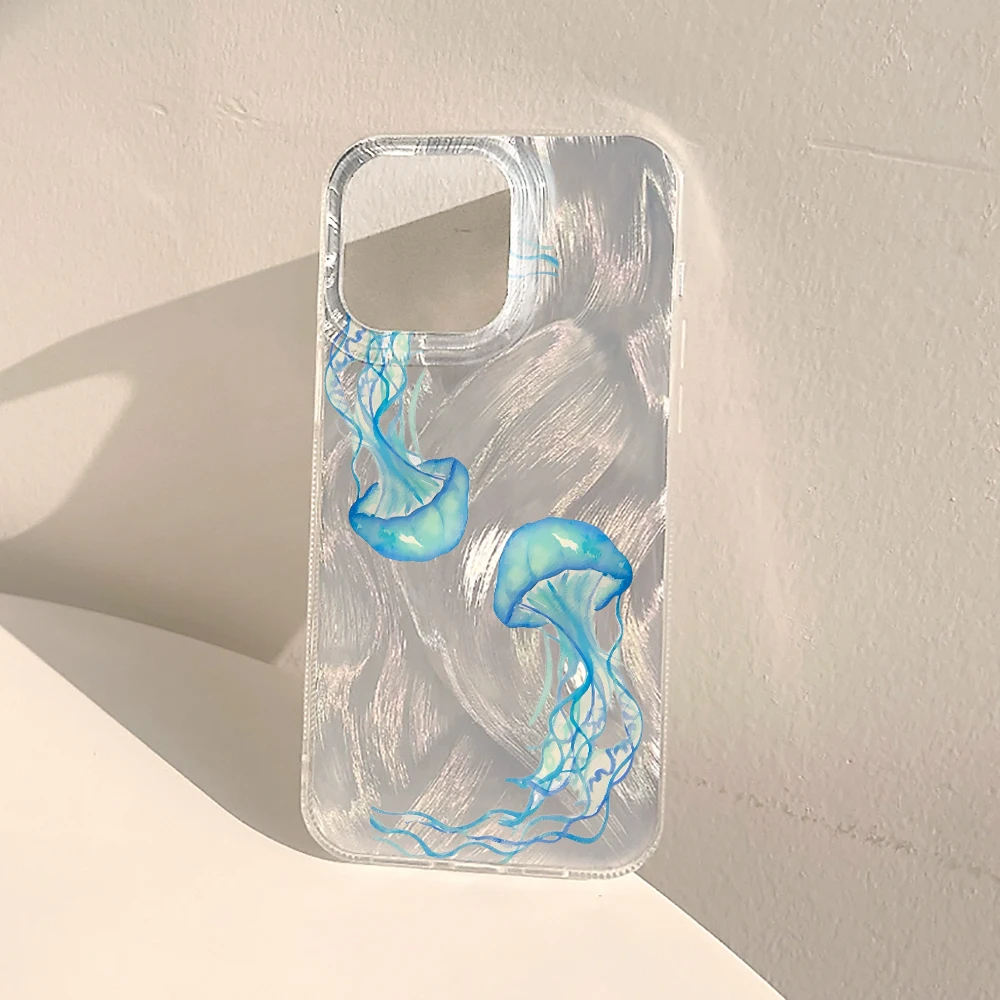 Blaue Quallen Sommer Ozean Har – Phone Cases Blue Bewertung und Preis
