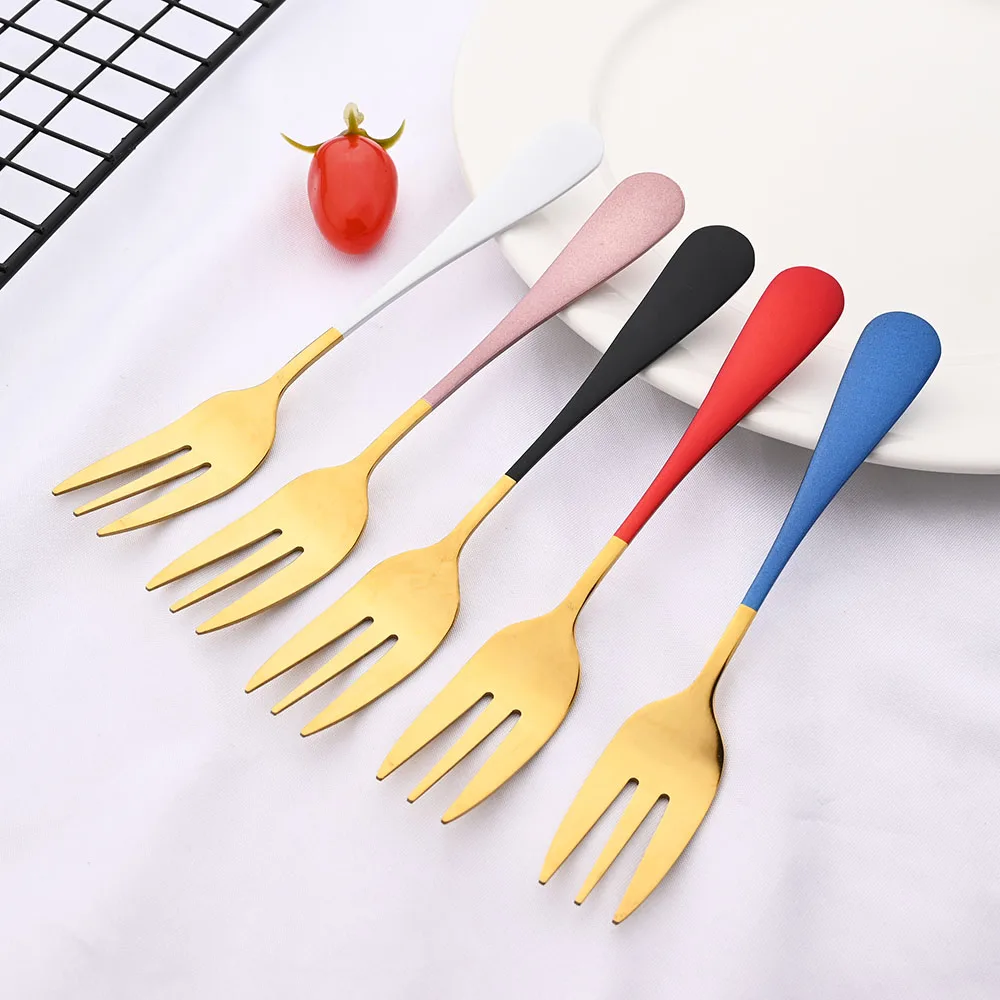 Pink Gold 6/30Pcs Stainless Steel Dinnerware Cutlery Set Silverware Flatware Set Dinner Knife Cake Fork Tea Spoon Tableware Set