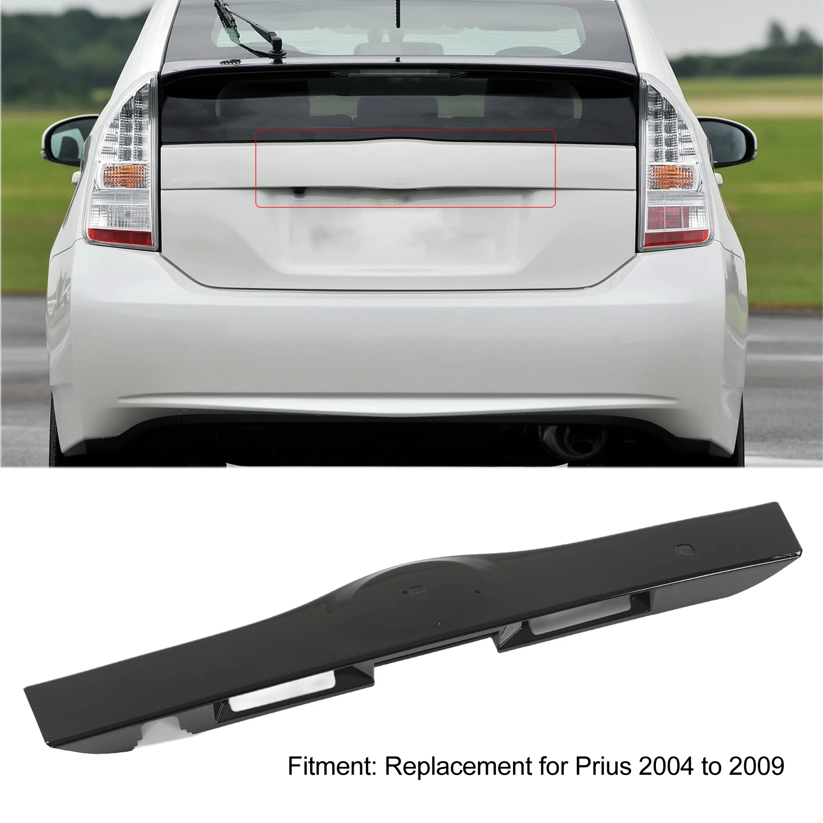 Rear Boot Lift Handle Rear Liftgate Handle Trim 7680147050C0 Rear Tailgate Trunk Door Handle Garnish for  2004 to 2009