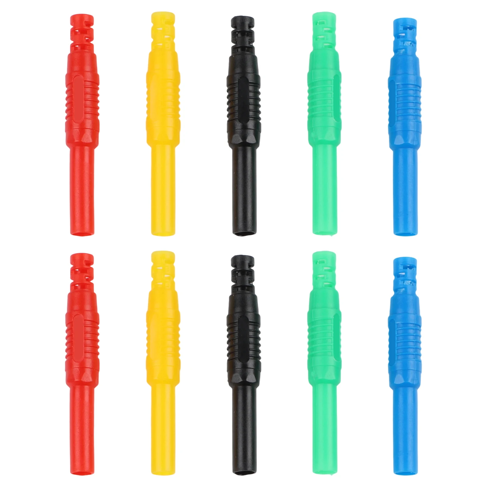 10PCS 4mm Female Banana Jack Copper Insert with PA Outer Shell for Fast and Stable Electrical Link in Power Distribution Setups