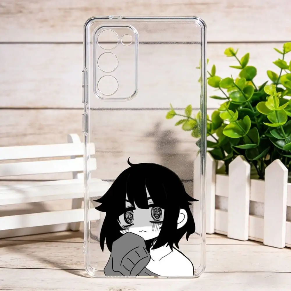 Dark Emo Girl  Phone Case For Samsung Galaxy S24 S25 S23 S22 S21 Transparent Cover Case - view 2
