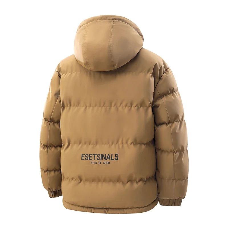 Winter Men Waterproof Windproof Casual Jacket Mens Puffer Hooded Fashion Jacket Man Outdoor Loose Thick Jacket Windbreaker Parka
