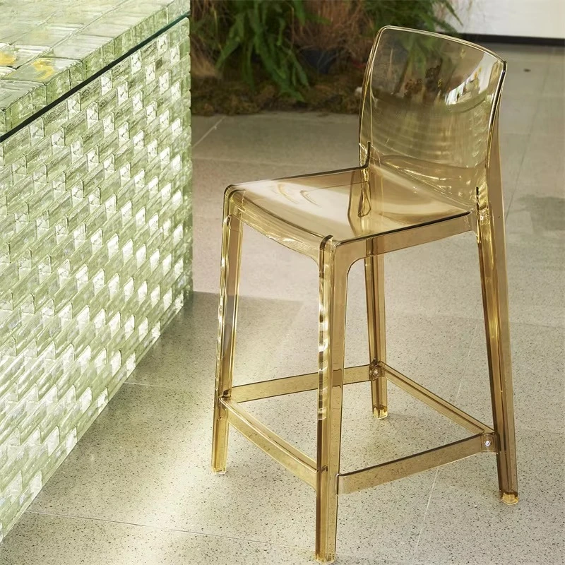 Modern transparent acrylic bar stool transparent bar high chair simple
