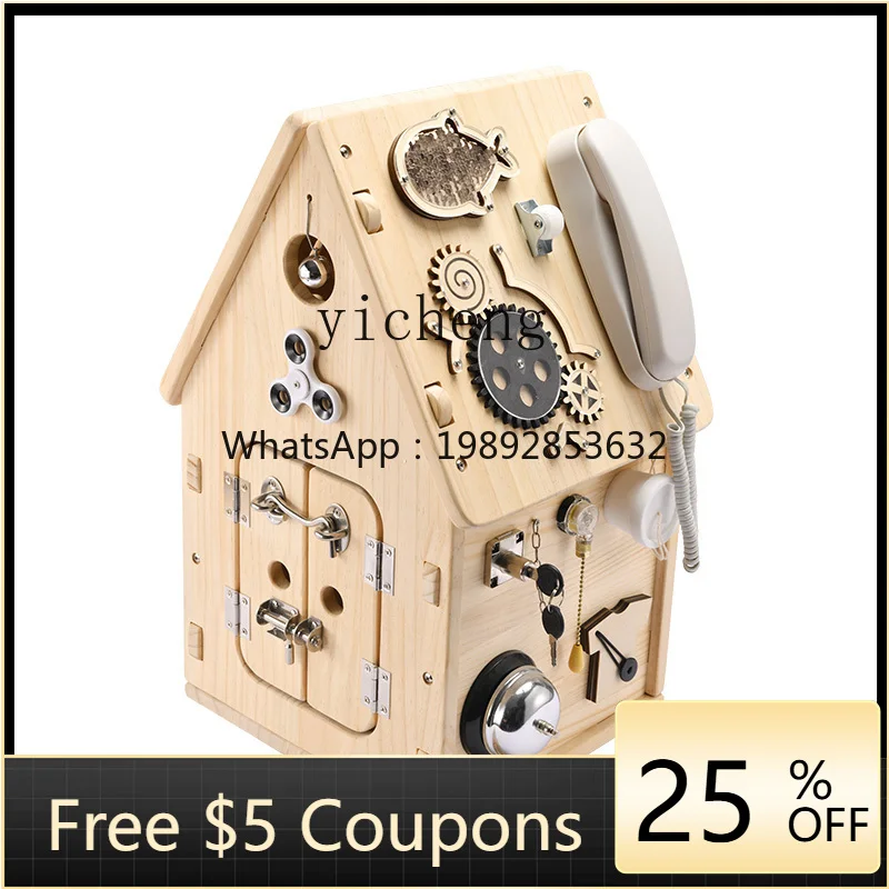 

ZZ Early Education Busy House Finished Product Enlightenment House Toy Baby Teaching Aids