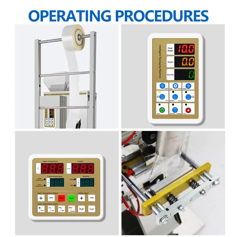 2025 Hot Sale Multi-Function Plastic Machines for Food Side Seal Coffee Sachet Grain Nuts Rice Filling Foil Bags for Apparel