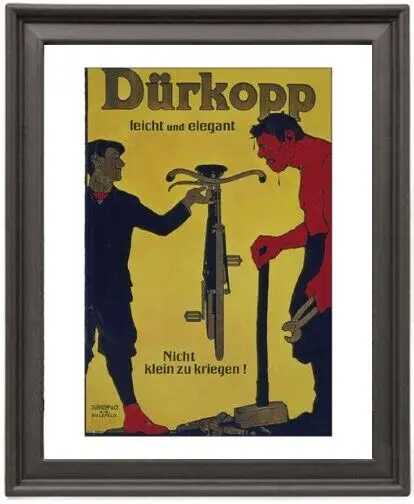 

Framed Poster Bike Durkopp Picture Frame 16x12 Inches Photo Paper Print