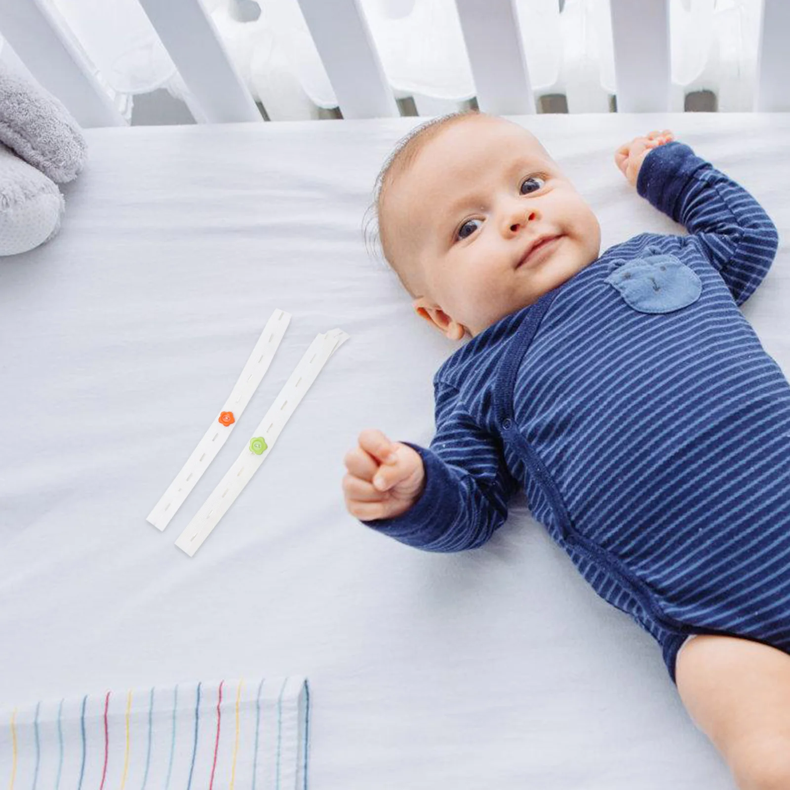 40 قطعة مشابك حفاضات الطفل قابل للتعديل أبازيم مرنة آمنة مريحة الرضع الصغار الحيوانات الأليفة استخدام الحيض مشبك حفاضات #5