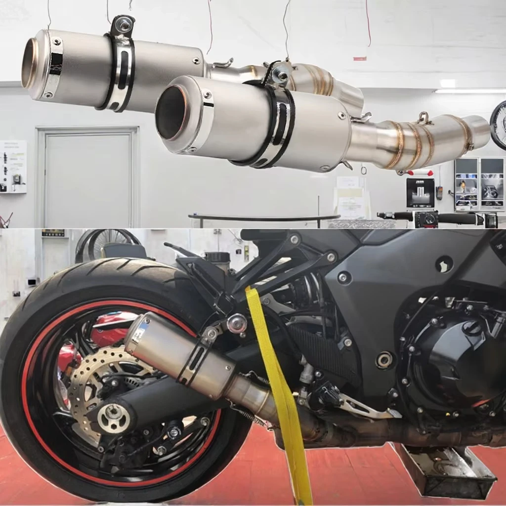 RM Performance Ninja 1000 Z1000 Z1000SX 2010-2020 Motocross Motorcycle Exhaust Pipe Mid Pipe Slip 51mm Carbon Fiber