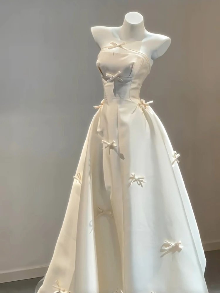 

Silk Satin Morning Robe Bridal Gown Dr New 2026 Ele Outfit Small Size Bride High End Feelings Wedding Dr