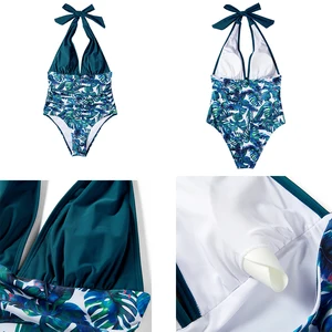 مثير قطعة واحدة بالإضافة إلى حجم ملابس السباحة دفع حتى ملابس السباحة الإناث ملابس السباحة أنثى الشاطئ حمام السباحة الصيف ملابس البحر أفضل 8 قميص كرة قدم على الوجهين للمبيعات - رقم 2