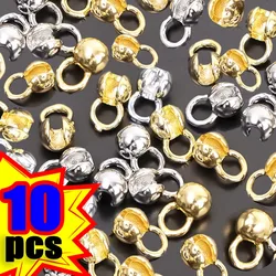 DIY Necklace Wrap Wire Connection Buckle Bracelet Bead Tip Chain Connector Jewelry End Link Button Ornament Coupling Lock Catch