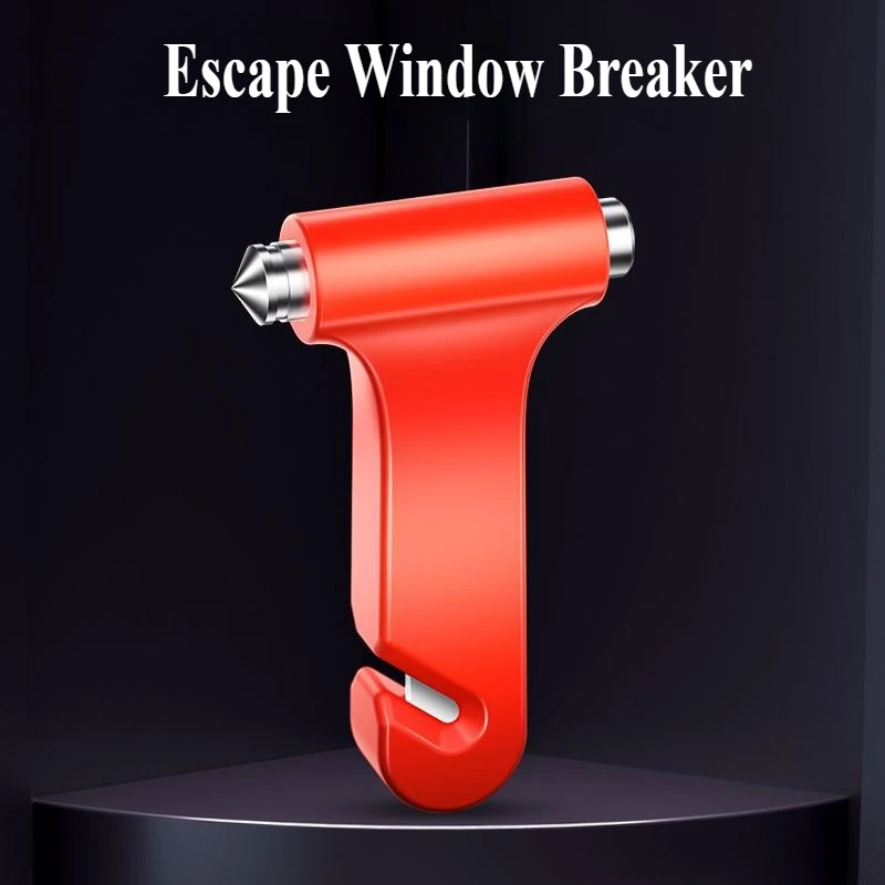 1PC Solid Safety Hammer 3-in-1 Escape Products Car Emergency Escape Safety Hammer Window Breaker Car Safety Hammer