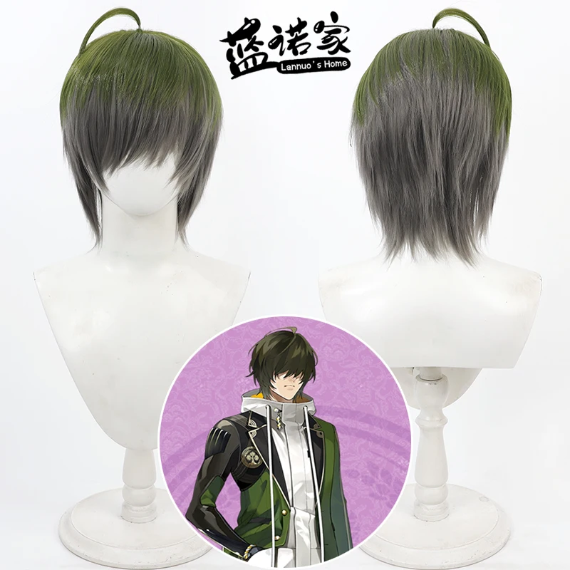 

Touken Ranbu Online Kuwana Gou Cos парик для косплея на Хэллоуин, карнавал, реквизит для вечеринки, синтетические волосы, термостойкое волокно + шапочка для парика