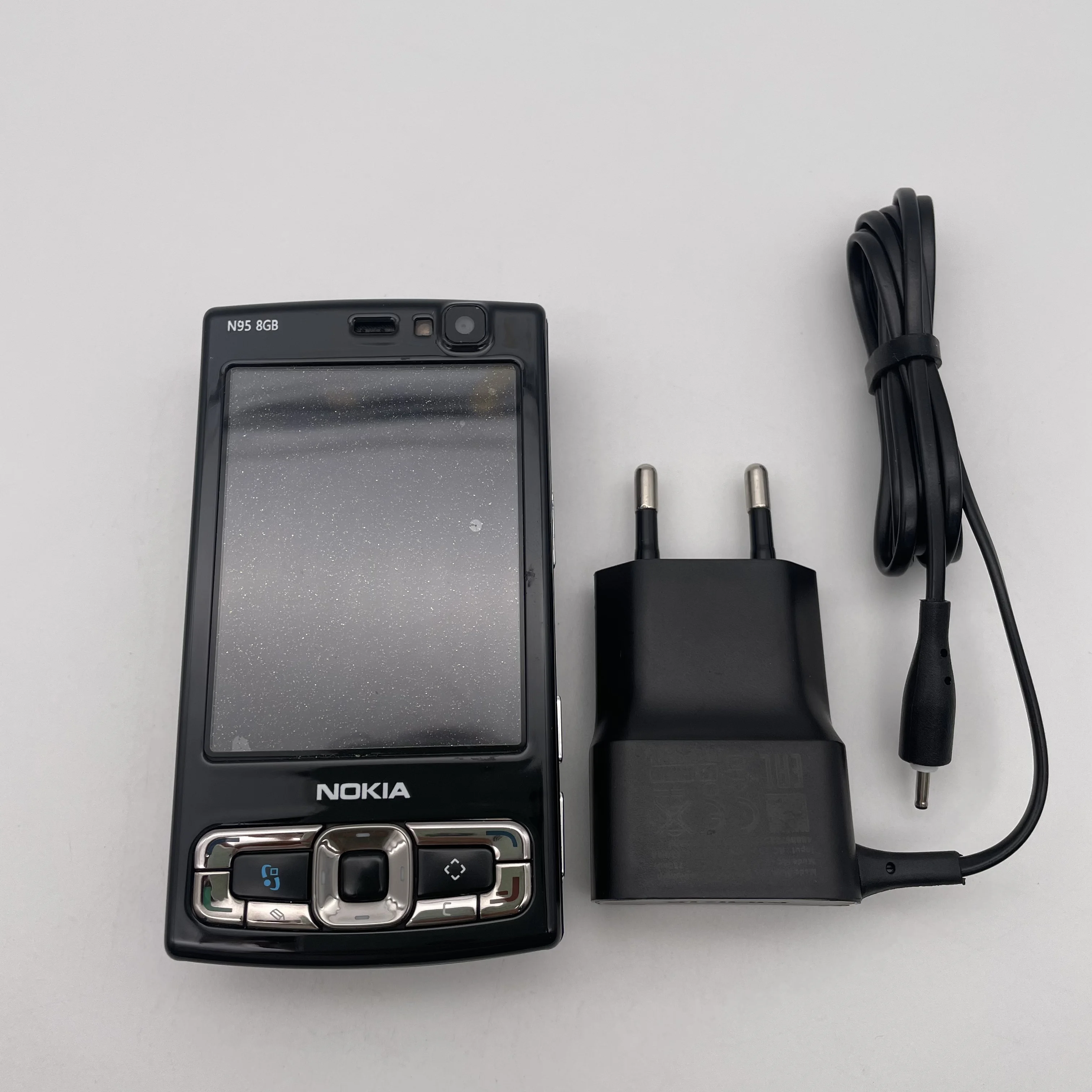 هاتف Nokia N95 8GB 5MP 8GB 128MB RAM مكبر الصوت لوحة المفاتيح العبرية الروسية العربية