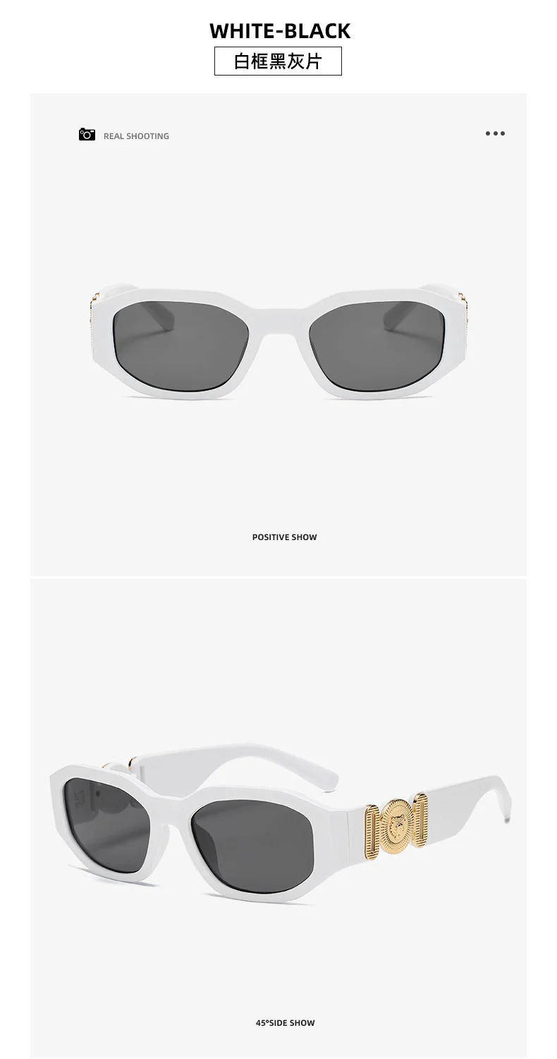 LONSY Fashion Square Sonnenbrille Frau Marke Design Schwarz Gradienten Sonnenbrille Weiblichen Großen Rahmen Retro Vintage Oculos De Sol UV400 – Detail 5