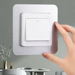 New Simple Anti-Dirty Buckle Type Non-Adhesive Dustproof Switch Protective Cover Outlet Wall Sticker for Home Living Room Decor