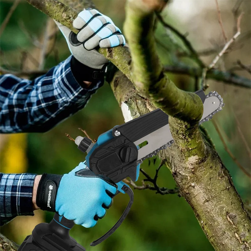 6-Zoll Elektrische Kettensäge Leistungsstarke Mini Tragbare Kettensäge mit Automatischer Ölschmierung für Einfaches Beschneiden, Holzschneiden Elektrowerkzeuge – Detail 3