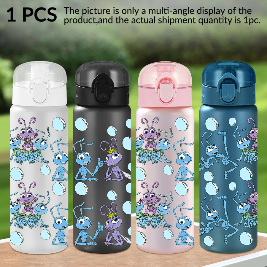 

1Pc Disney Bugs Bubbles Pattern 26oz Plastic Water Bottle Outdoor Sports Water Cup Birthday/Homecoming Gift