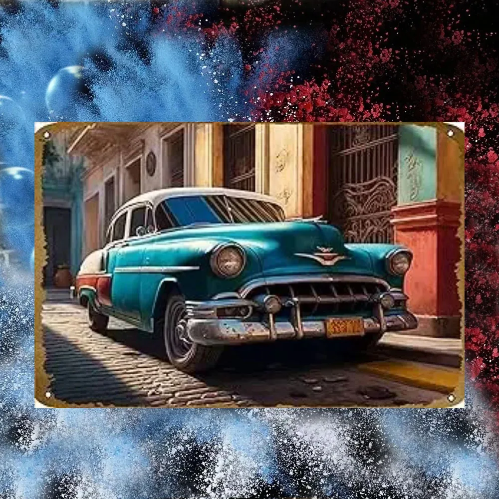 

Vintage Tin Plate Painting，Табличка металл интерьерная в гараж в бар на стену 20х30см