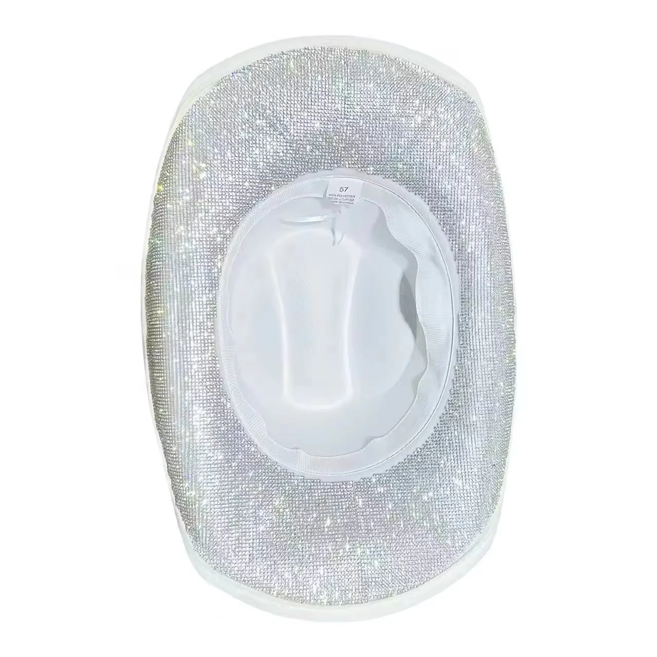 HongLuan Sombrero de disfraz con purpurina Sombreros de vaquero y adultos con diamantes de imitación para mujer, accesorios femeninos de cosplay de vaquero y gorra de vaquera