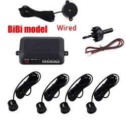 4 Car Parking Sensor Kit Buzzer 22mm Reverse Backup Radar Sound Alert Indicator Probe System 12V for BMW E39 Ford Focus 2 Opel