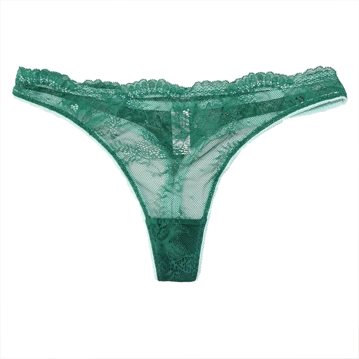 

1PCS Women'S Sexy Floral Transparent Underwear With Wave Waist Seamless Lace Women'S Underwear