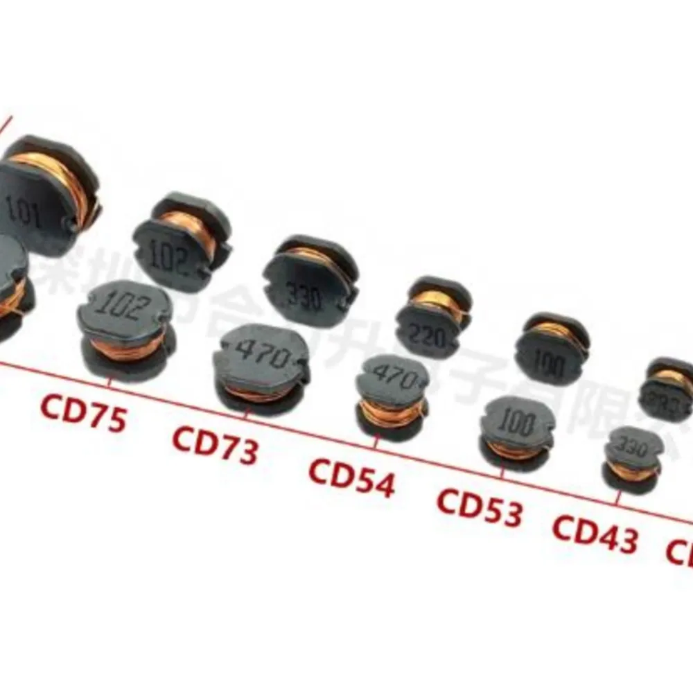 10 ชิ้น CD127/105/104/75/74/54/43/32 5D28/4D28/3D16 0650 0630 0520 1040 5040 1265 3.3/2.2/4.7/6.8/10/15/33/47/68/100uh/Mh ตัวเหนี่ยวนำ