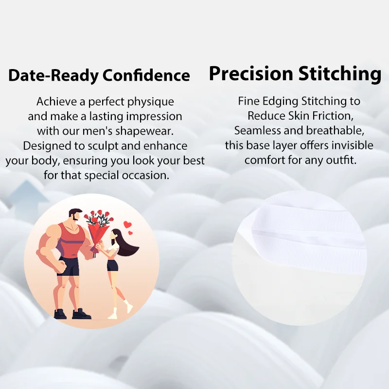 قميص Miss Moly الرجالي المضغوط للتخسيس بدون أكمام ملابس داخلية مثيرة برقبة على شكل حرف U ومدرب خصر بدون أكمام للتحكم في البطن واللياقة البدنية