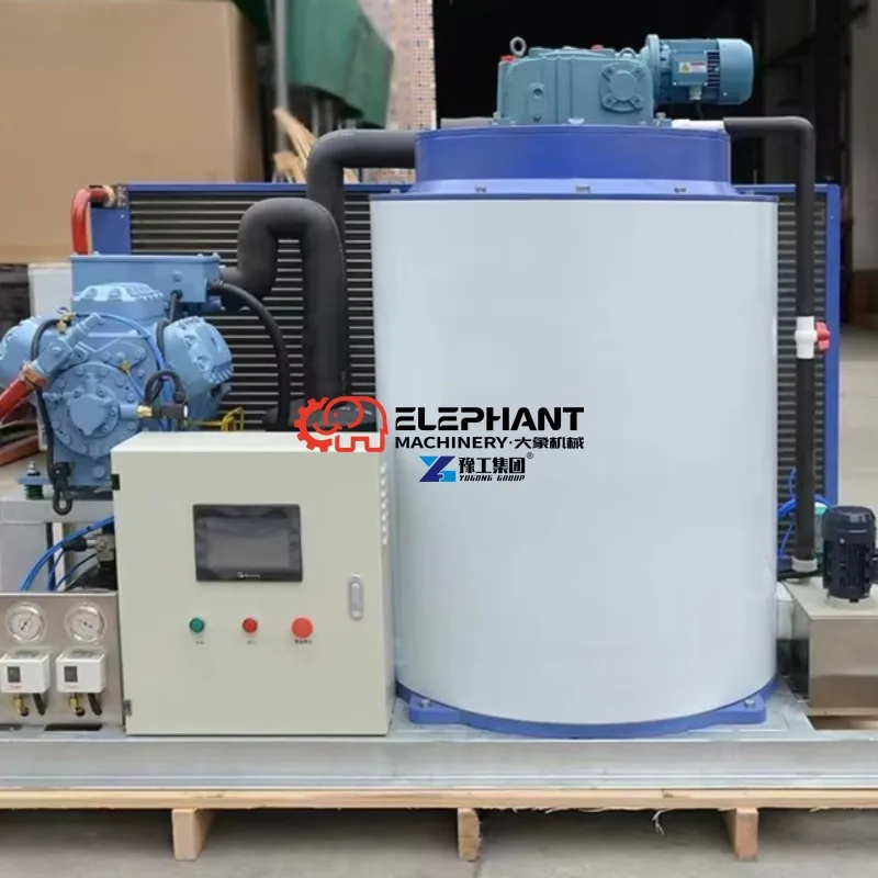 5000kg High Capacity Commercial Ice Maker Industrial Flake Ice Machine 5 Ton Per Day Commercial Ice Making Machine CE
