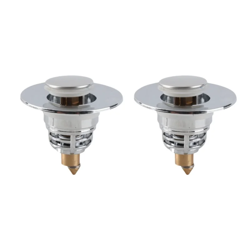 

2Pcs Bathroom Sink Stopper Basin Pop Up Sink Drain Strainer Plug For Washbasin Bathroom