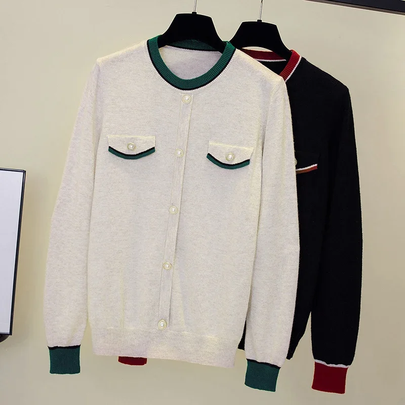 

Female Mink Sweater Knitted O Neck Pullover Long Sleeve Autumn Winter Warm Solid Color Fashion Korean Edition Knitwear E7374