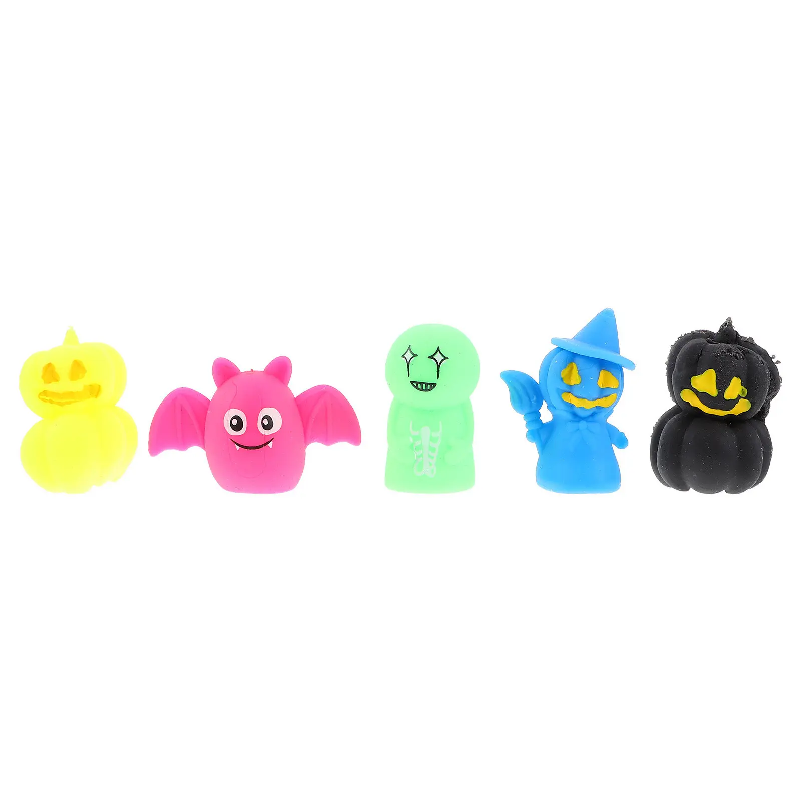 

5Pcs Halloween Finger Puppets Colorful Cartoon Mini Hand Puppets for Party Storytelling Interactive Fun Hand Finger Puppet