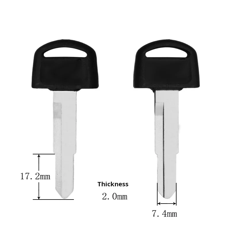 Honda motorcycle key, suitable for: Honda Spacy CH125 motorcycle, durable, scratch resistant, not easy to deform(Lengthen)